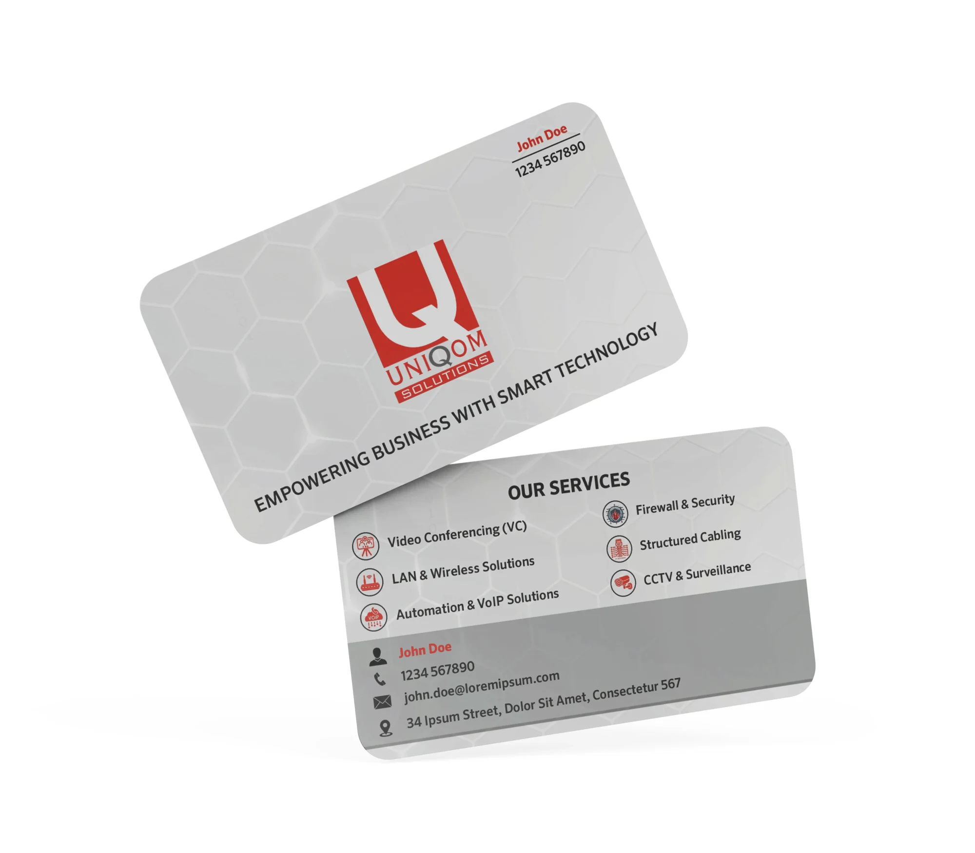 UV Spot Round Card