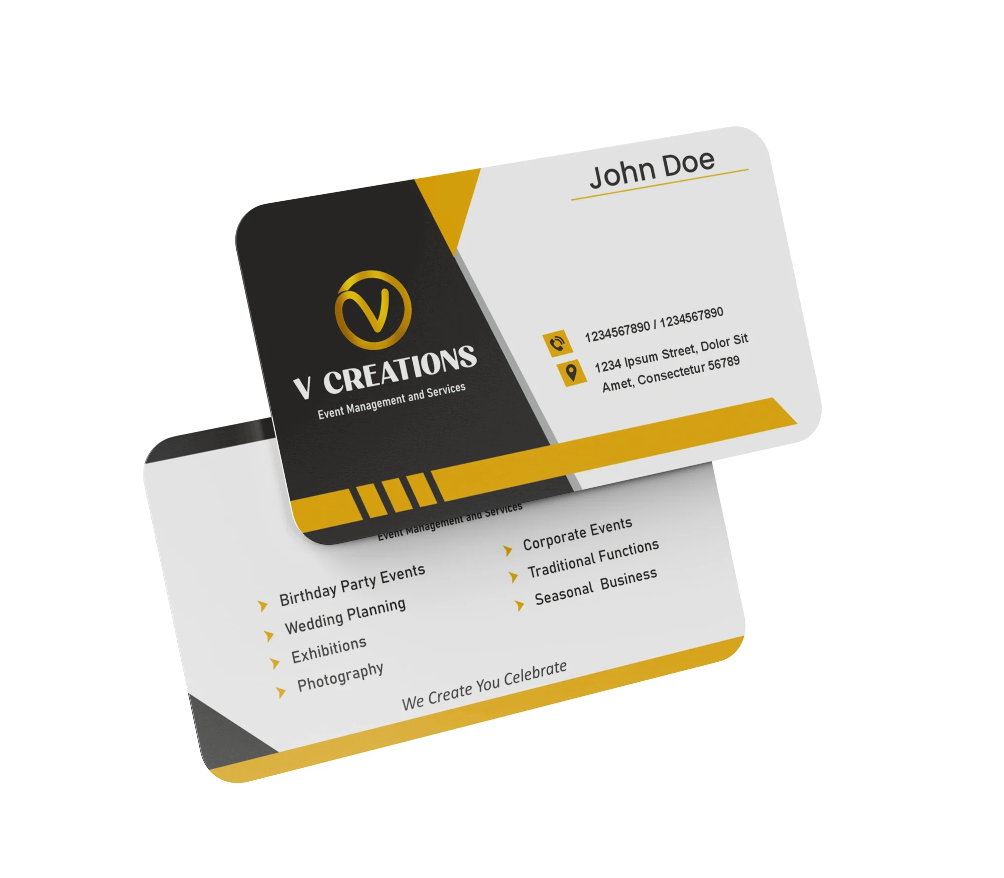 UV Spot Round Card