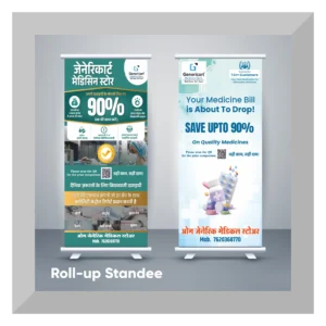 Rollup Star Flex Standee with Metal Stand